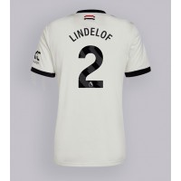 Maglia Calcio Manchester United Victor Lindelof #2 Terza Divisa 2024-25 Manica Corta